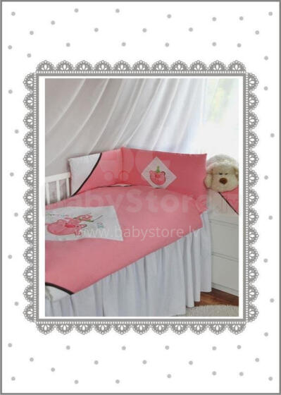 Bedding set - 3 parts - 135/100/160 - CYRKOWY KOT PINK ***