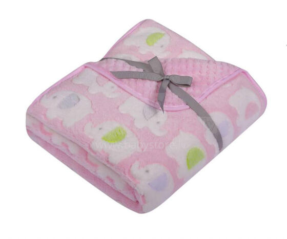 Balnket - 684 - 3D - size 80x90 - PINK