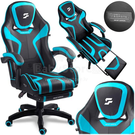 Rotating gaming chair with footrest bucket Specter Sofotel