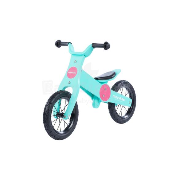 Balance Bike - Wooden - 0C074 - JACK - SWEET PINK & BABY BLUE - MOOVKEE