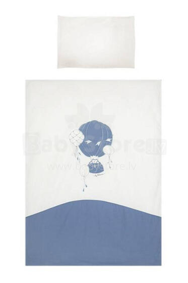 Cover set -  2 pcs - 135x100, 40x60 - BALONY - P02-0058 - BLUE