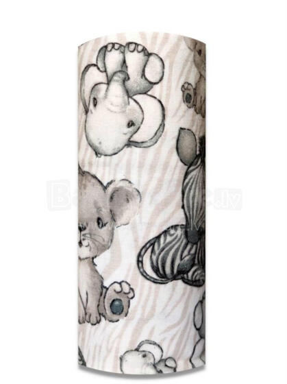 Autiņš - 24946 - FLANEĻA DRUKA - EGA - SAFĀRI - BEŽS - izmērs 70x80 cm