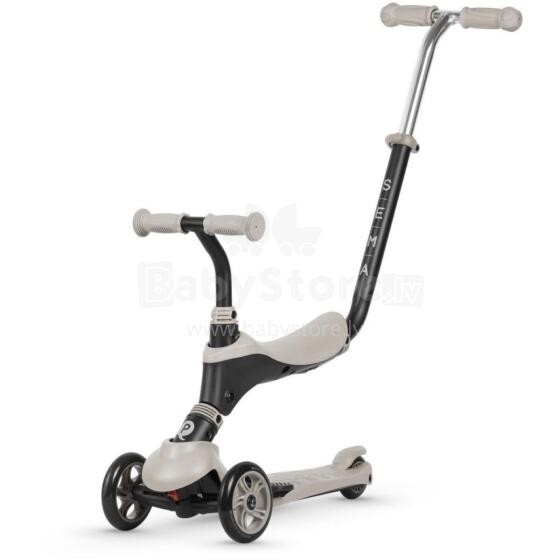 Qplay Sema 5 in 1 Scooter Art.281328 Beige Skrejritenis ar sēdekli 3 in1