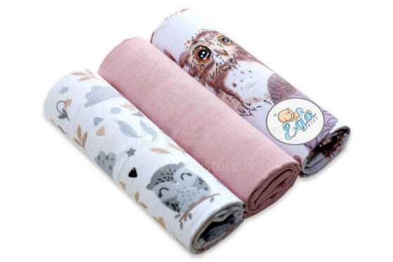 Autiņš - KOMPLEKTS 33 - 6049 - MUSLINS - EGA - izmērs 60x80 cm