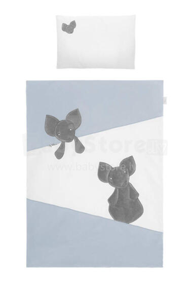 Cover set -  2 pcs - 120x90, 40x60 - MYSZKI - P02-0095 - BLUE