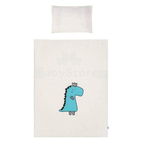 Cover set -  2 pcs - 135x100, 40x60 - DINO - P01-979- TURKUS