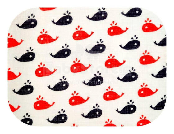 Autiņš - 19652 - TETRA PRINT - EGA - VIELORIBS - TUMŠI ZILS/SARKANS - izmērs 60x80 cm