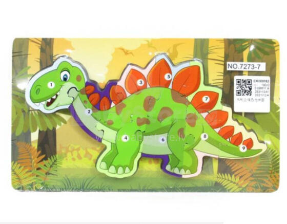 PUZZLE DREWNO DINOZAUR