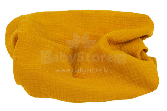 Swaddling blanket - TB0371 - MUSLIN  - size 80x120 - MUSTARD