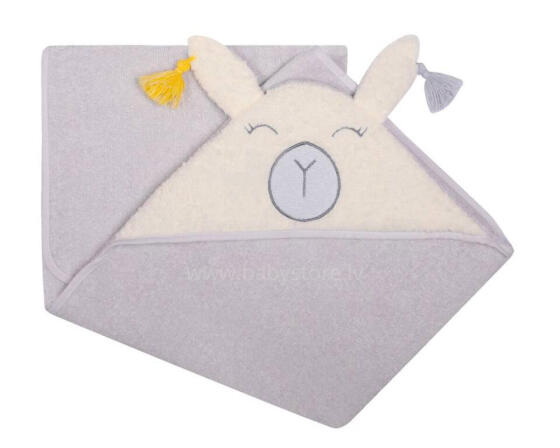 Bathing cover - 325 - TERRY - ANIMALS - size 100x100 - GREY