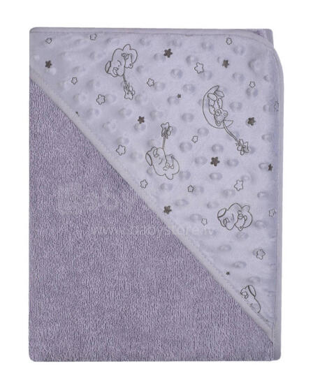 Bathing cover - 651 - TERRY - MINKY - size 100x100 - GREY