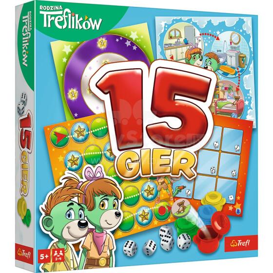 Настольная игра: 15 игр Семьи Трефликов Trefl 02823