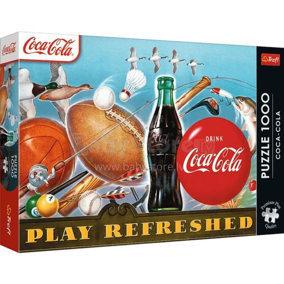 Puzzle - 1000 Premium Plus - Coca-Cola: Atsvaidzināšanas brīdis - Trefl 12101