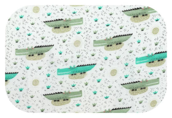 Подгузник - 27435 - TETRA PRINT - EGA - КРОКОДИЛЫ - размер 70x80 см