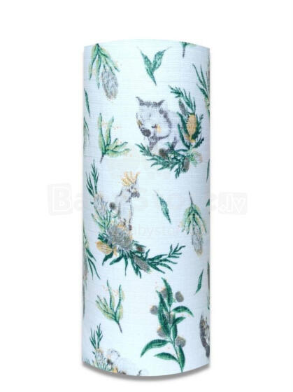 Подгузник - 24854 - TETRA PRINT - EGA - KOALA - ЗЕЛЕНЫЙ - размер 70x80 см