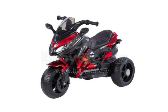 Battery Motorbike  - 12V  - lacquered - 5188 - wheels EVA - RED