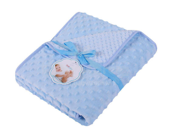Segas - 626 - MINKY/KORALLS - izmērs 80x90 - ZILS