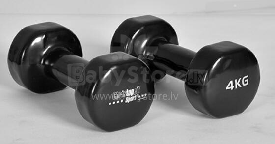 CHRISTOPEIT SPORT vinyl dumbbells – Beauty Bells 2x4kg (pair)