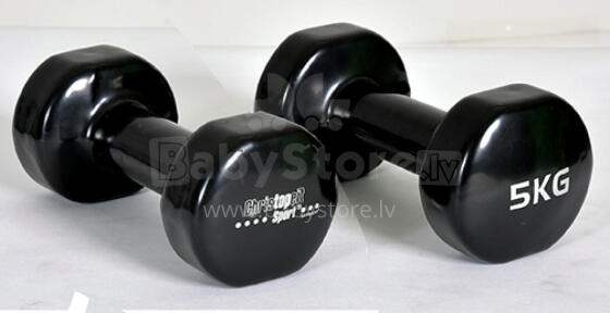 CHRISTOPEIT SPORT виниловые гантели – Beauty Bells 2x5kg (пара)