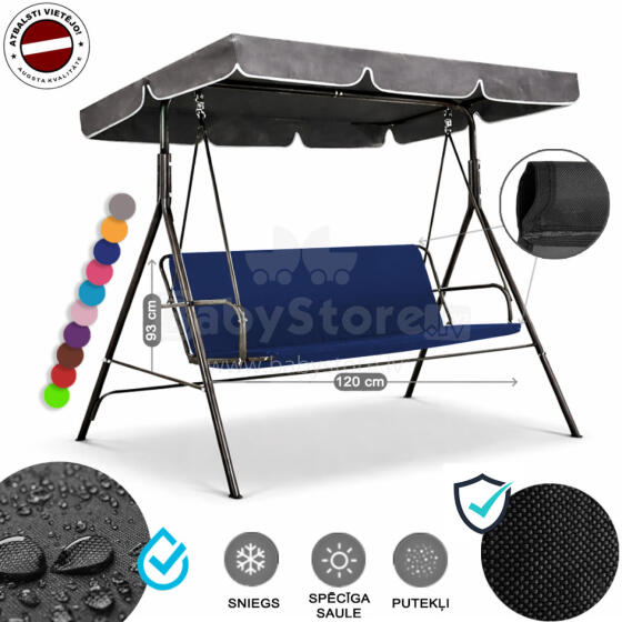 Z-HOME, 120 x 93 cm, Art.63207N, replacement garden swing seat cover, waterproof base material