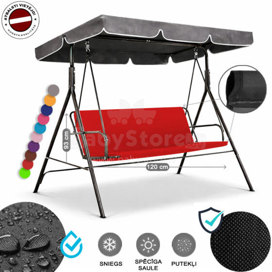 Z-HOME, 120 x 93 cm, Art.63207U, replacement garden swing seat cover, waterproof base material