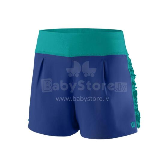 GIRLS' SHORTS CORE 2.5" Mazarine Blue / Tropical Green