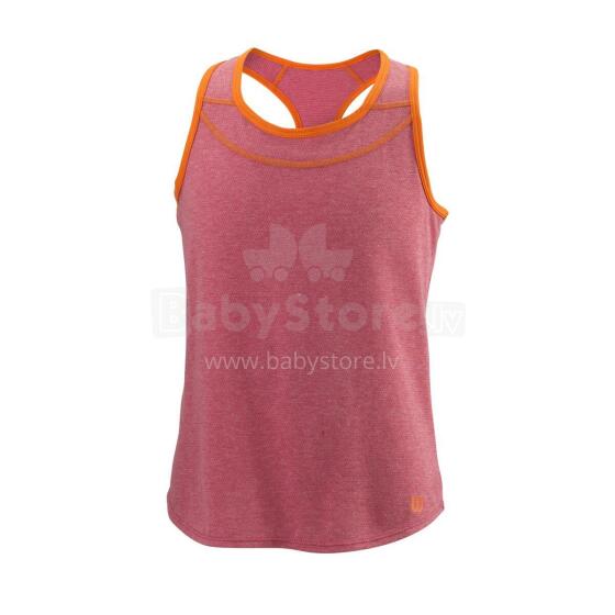 GIRLS' COMPETITION SHIRT II Granita Heather / Sunrise Orange