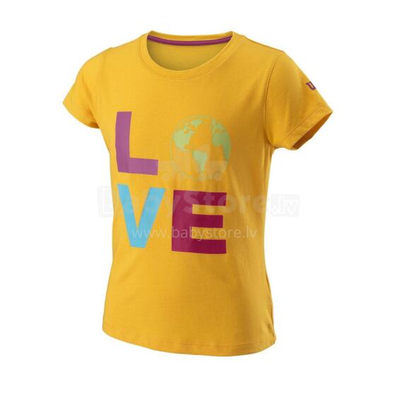 MEITEŅU T-KREKLS LOVE EARTH TECH TEE SAFFRON