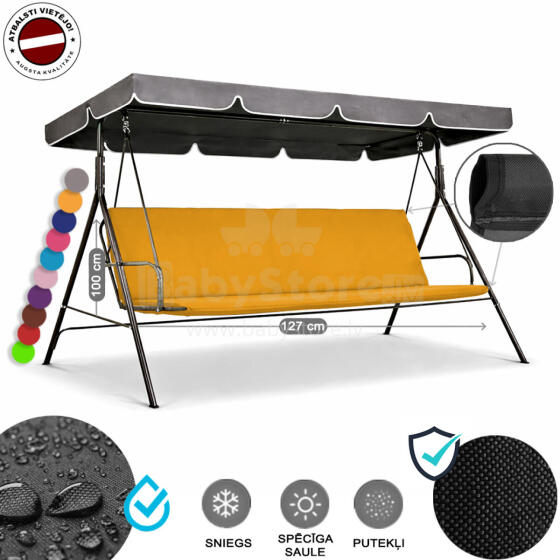 Z-HOME, 127 x 100 cm, Art.63207A, replacement garden swing seat cover, waterproof base material