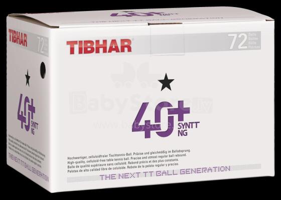 Теннисные мячи TIBHAR 40+ SYNTT * Белые 72 шт./коробка