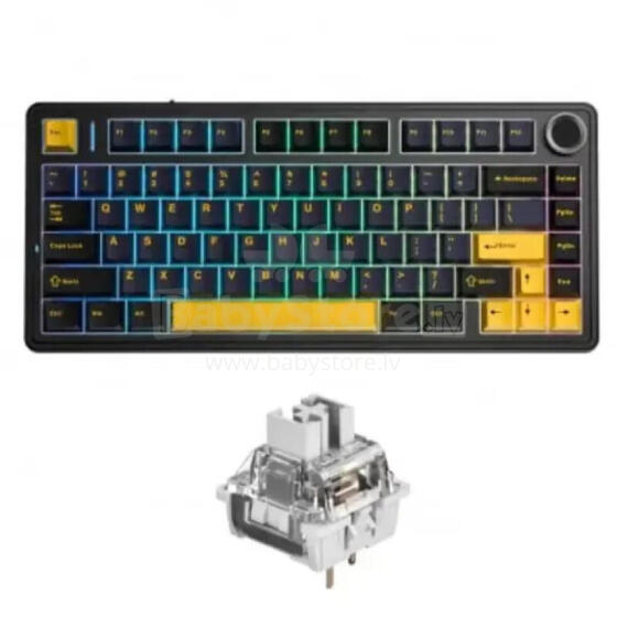 F75 EN / RU Izkārtojums Mehāniskā Spēļu tastatne Reaper Switch