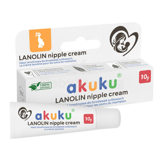 Akuku Lanolin Art.A0713  Крем с ланолином для сосков,10 мл,