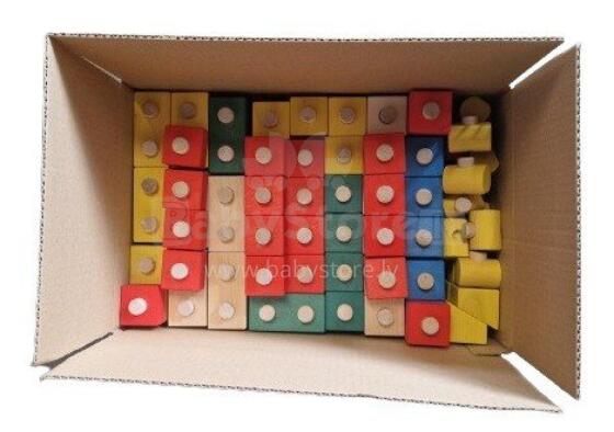 VARIS Stacking Blocks in a cardboard box (230 blocks)