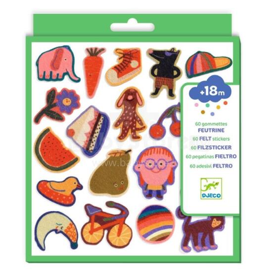 60 felt stickers - The silly ones!