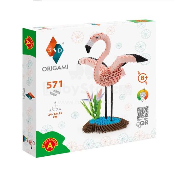 Alexander Origami 3D Art.283347 Kонструктор оригами 3D - Фламинго