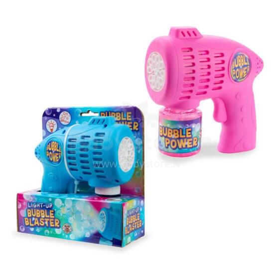 Light-up soap bubble blaster + liquid (80 ml) (1 pc., 2 designs)