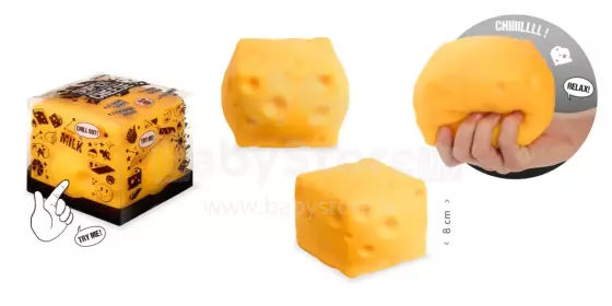 Bebe Basic Cheese Art.TH967770 Saspiežamā rotaļlieta XXL - Siers