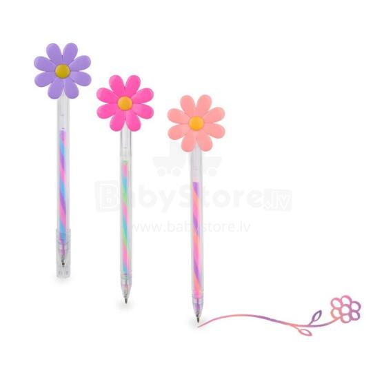 Good Feelings 6 - Flower Gel Pen - Swirly Colours (1 pc., 3 designs)