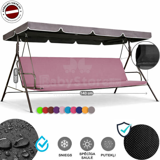 Z-HOME, 140 x 100 cm, Art.63207I, replacement garden swing seat cover, waterproof base material