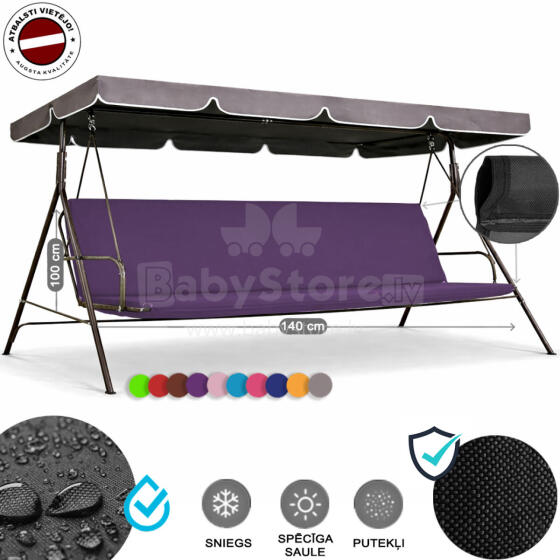 Z-HOME, 140 x 100 cm, Art.63207J, replacement garden swing seat cover, waterproof base material