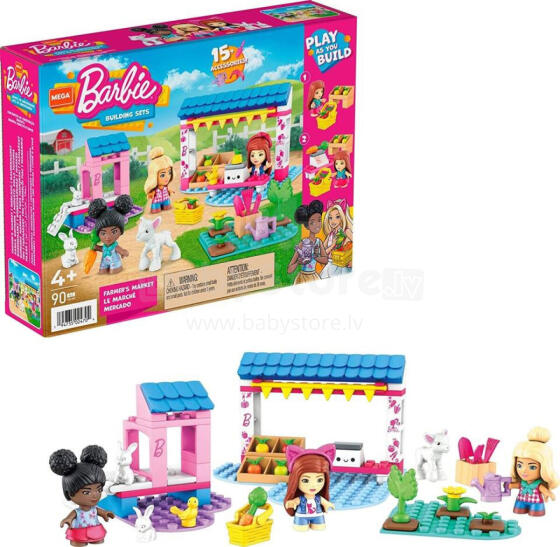 Blocks - 24704 - MEGA - BARBIE - FARMER'S MARKET - 90 pcs