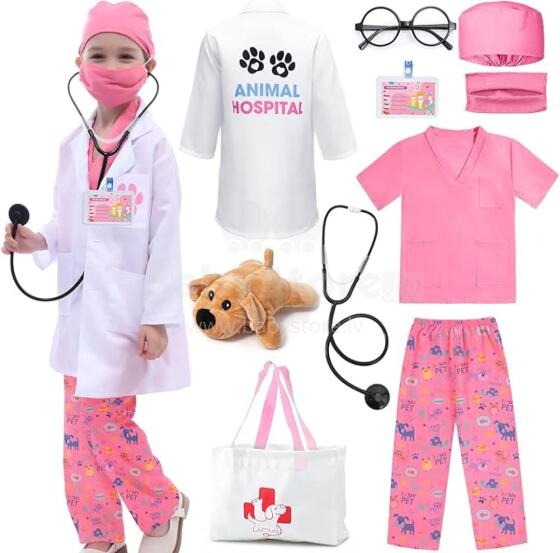 Bebe Basic Veterinarian Doctor Art.283873  Drosmīgā ārsta  komplekts Veterinārs
