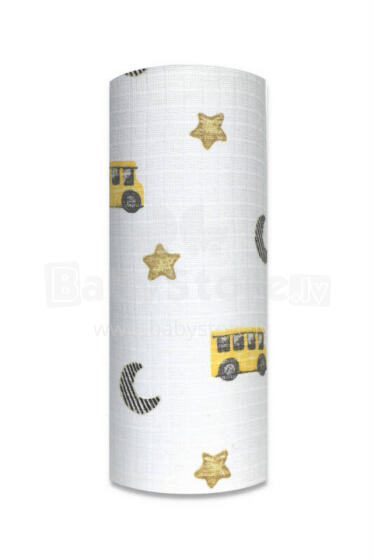 Подгузник - 14275 - TETRA PRINT - EGA - BUS - ЖЕЛТЫЙ - размер 70x80 см