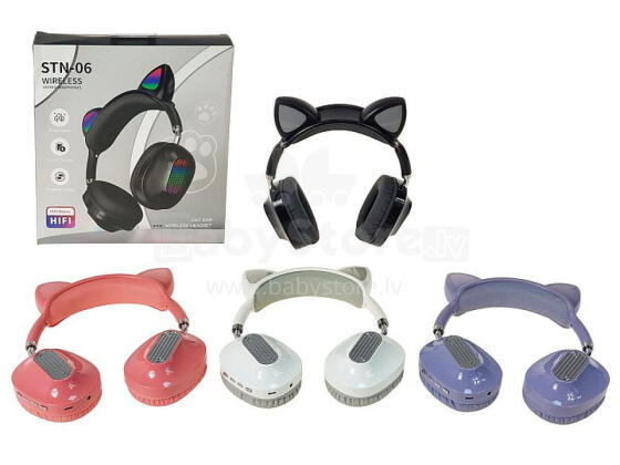 Headphone - 610033 - on BLUETOOTH -  CAT with LED