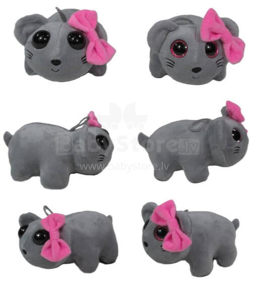 Mīkstā rotaļlieta - 0025 - ŽURKA - izmērs 12 cm
