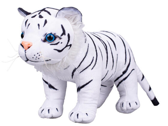 Plush toy  - 01469 - BENGAL TIGER - WHITE - size 35 cm