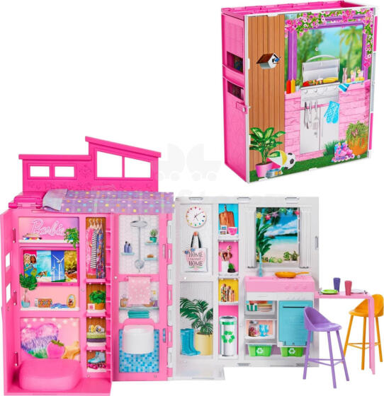Lelle - 55357 - BARBIE - ATVAĻINĀJUMU MĀJA + LELLE