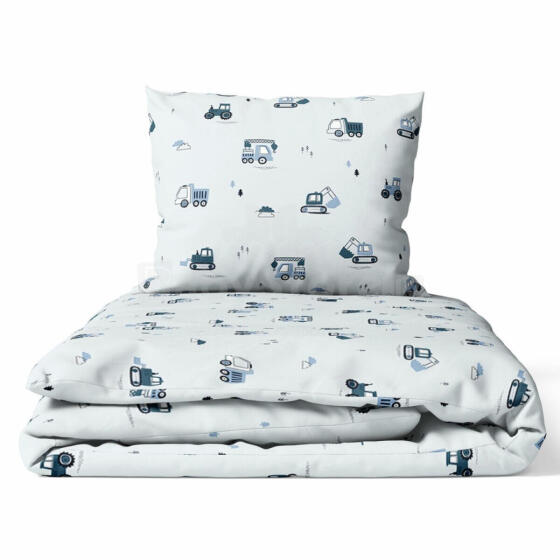 Cover set -  2 pcs - 135x100, 40x60 - KOPARKI - BLUE / GREY
