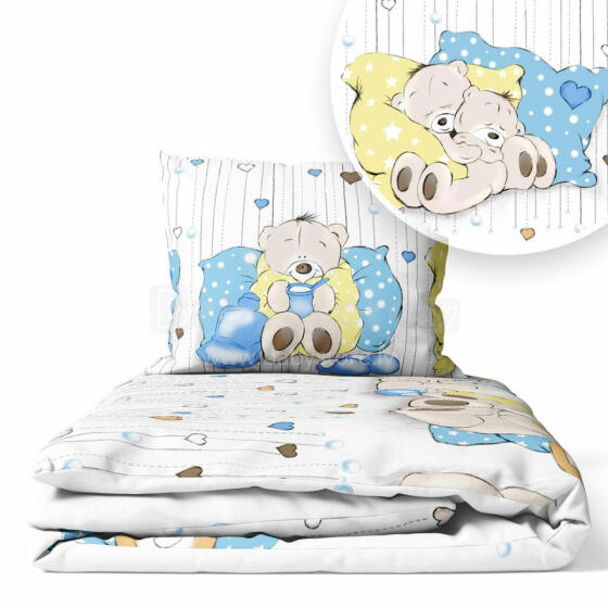 Cover set -  2 pcs - 135x100, 40x60 - RYSOWANKA - BLUE