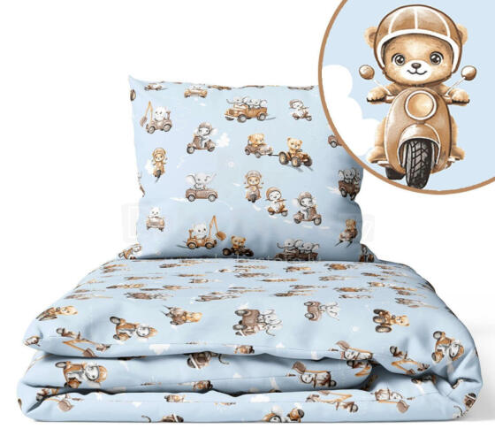 Cover set -  2 pcs - 135x100, 40x60 - ANIMALS in the TRAVEL